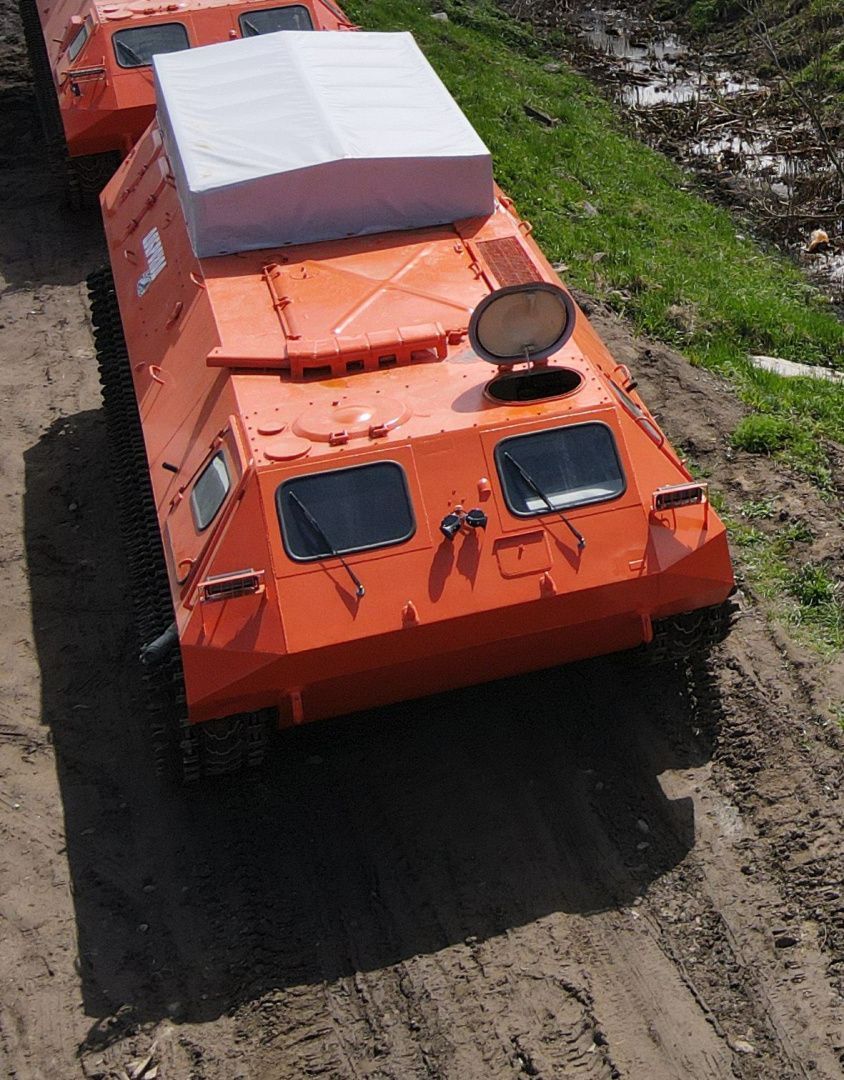 Вездеход ТГМ-2 (МТЛБУ) грузопассижарский с тентом