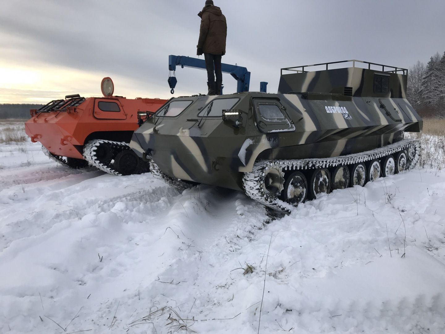 Вездеход ТГМ-27 (МТЛБУ) жилой модуль